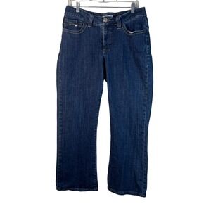 Lee Slender Secret Jeans Womens Blue Sequin Straight Leg Size 14 Medium